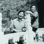 With my mother on the eve of leaving China for Britain in 1978. We were both wearing ‘Mao suits’.