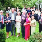 Jon and I at our wedding reception with our families, 1991. From left: Jon’s older brother David Halliday, his wife Gerti, Jon’s younger brother Fred, his wife Maxine, Jon, me, my sister-in-law Rong, my brothers Jinming and Xiaohei.