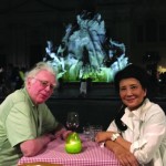 Jon introduced me to Rome, which we both adore. Having dinner at Piazza Navona.
