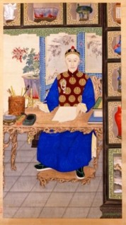 Emperor Guangxu who, upon Tongzhi's death in 1875, was put on the throne by Cixi when we was three.