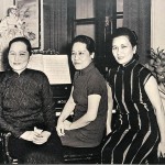 Three sisters (from left: Ching-ling, Ei-ling, May-ling), possibly at Ei-ling’s house in Chongqing during the Second World War. Soon they would be torn apart by the Nationalist–Communist civil war and would never see each other again.