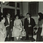 Ching-ling entertaining guests with her adopted daughter, Yolanda, at home in Beijing in the 1970s. 