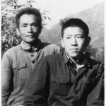 My father in the camp at Miyi, with Jin-ming, late 1971, just after the death of Lin Biao.