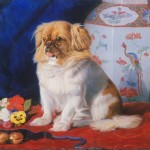 From the Old Summer Palace, 'Lootie', a Pekinese, was taken to Britain and presented to Queen Victoria, who had it painted.