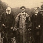 Li Hongzhang (Earl Li), the most important reformer to serve Cixi.  In Britain in 1896, with Lord Salisbury, British Prime Minister (on the left), and Lord Curzon (on the right).