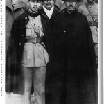 Generalissimo Chiang Kai-shek (front right) with Chang Hsueh-liang ("the Young Marshal"), the former warlord of Manchuria, who kidnapped Chiang at Xian in December 1936.  The kidnap, which was co-ordinated by Mao, dealt the marginalised Reds back into the game.  Behind them stands Chiang Kai-shek's brother-in-law and confidant H.H. Kung